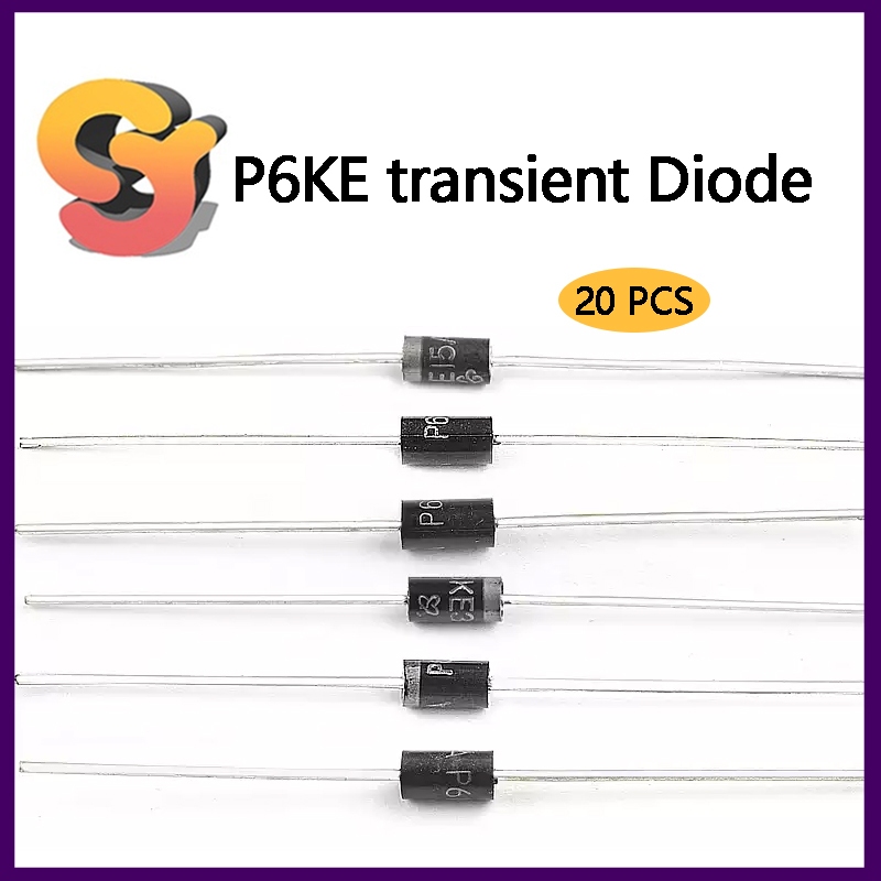 [อุปทานสต็อกพร้อม] 20 ชิ้น P6KE30A ไดโอดทันที P6KE15A/18CA/350A/22CA ทีวีทางเดียว ไดโอดสนับสนุนแรงดั