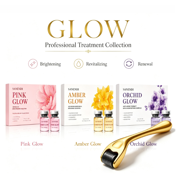 SANENDI Glow Facial Moisturizing Essence 3 ประเภท Texture อุปกรณ์เสริม 7ml * 5 ชิ้น Home Skin Care Lotion Set Box