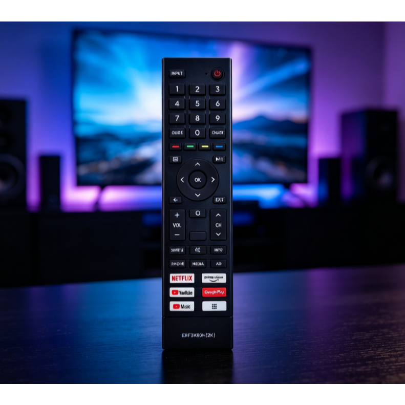 Non Voice Replacement Remote ERF3K80H Fit Hisense สมาร์ท Android LED TV ใช้งานร่วมกับ ERF3AC80H ERF3