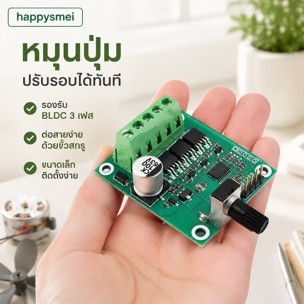 [GA] บอร์ดควบคุมมอเตอร์ไร้แปรงถ่านคุณภาพสูง 6V12V24 โวลต์ CD ไดรฟ์พัดลมมอเตอร์ Governor DIY อุปกรณ์เ