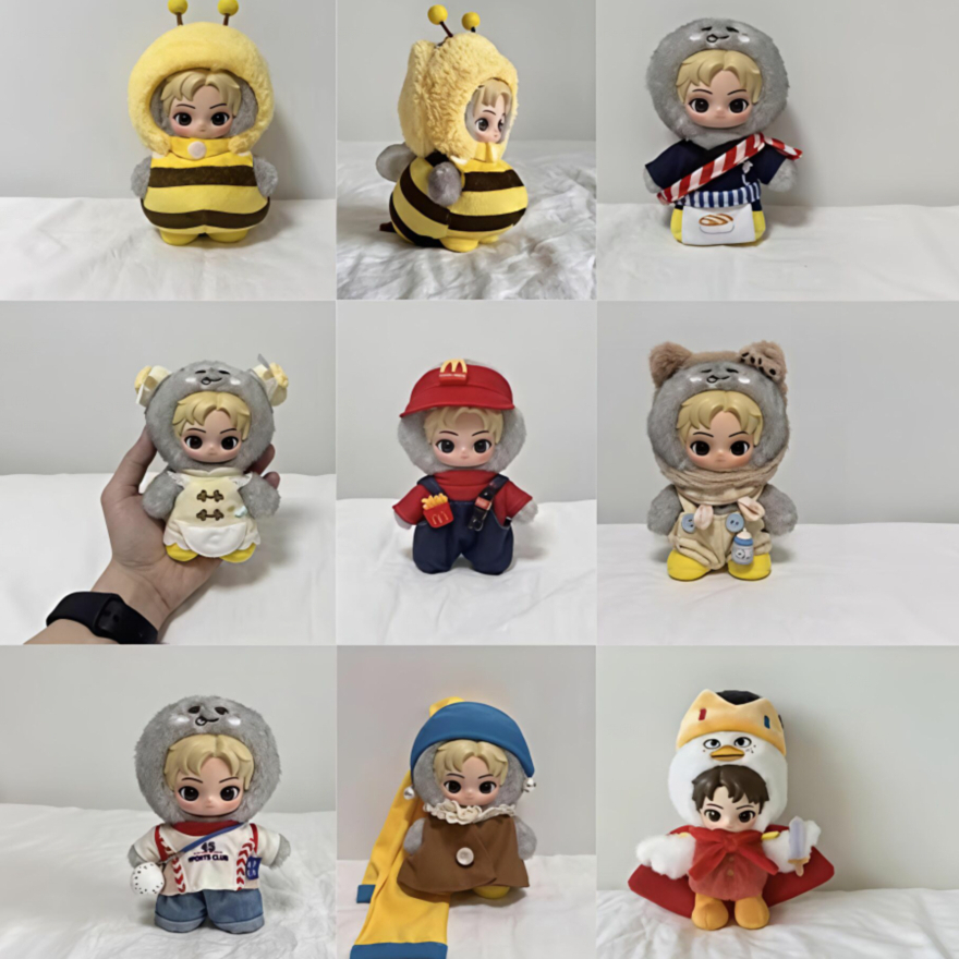 RIIZE Plush Cute Friends Series เสื้อผ้าเด็ก Collection Dress Up (ไม่มีตุ๊กตา)