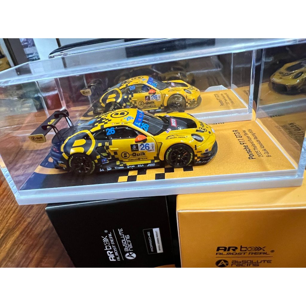 ARbox 1/64 Porsche 911 GT3R 2025 Thailand Super Series Race B-Quik Absolute Racing No. 26 การแข่งรถ 