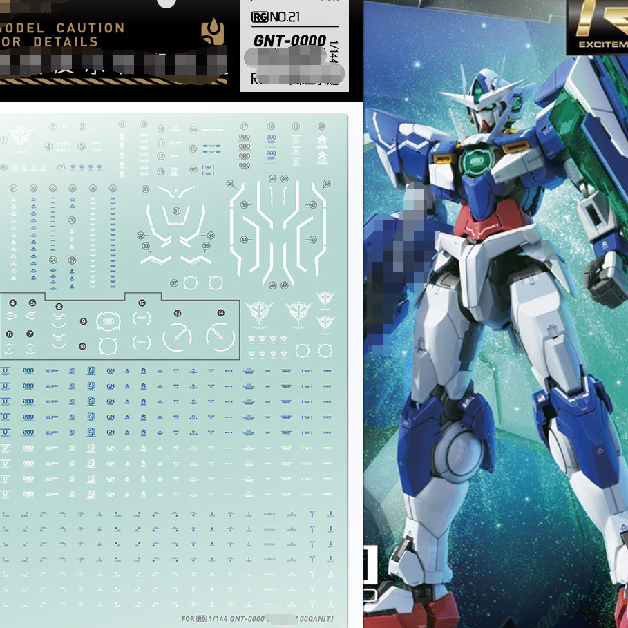 20260821 Artisans club Water Slide Decal fit สําหรับ RG 1/144 OOQ 00Q (ไม่รวมชุด) JXSRG021