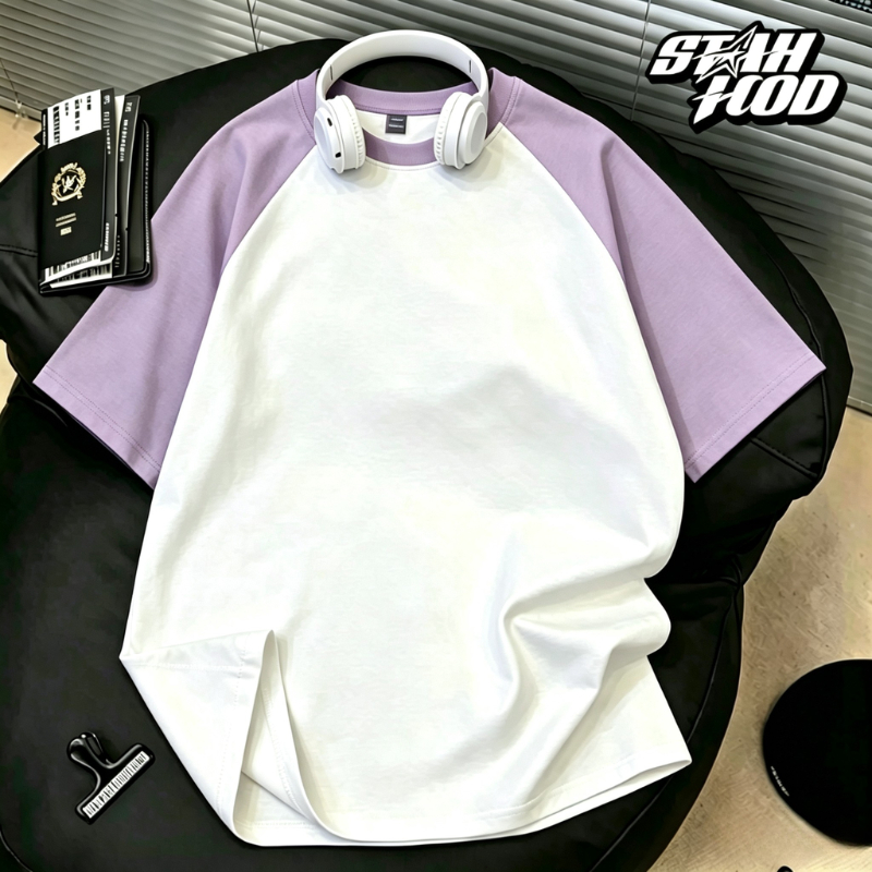 STAHOOD เสื้อยืดผู้หญิงสไตล์เกาหลีวินเทจ ผ้าฝ้าย 100% ทรงหลวม ใส่สบาย #14 CRNJX