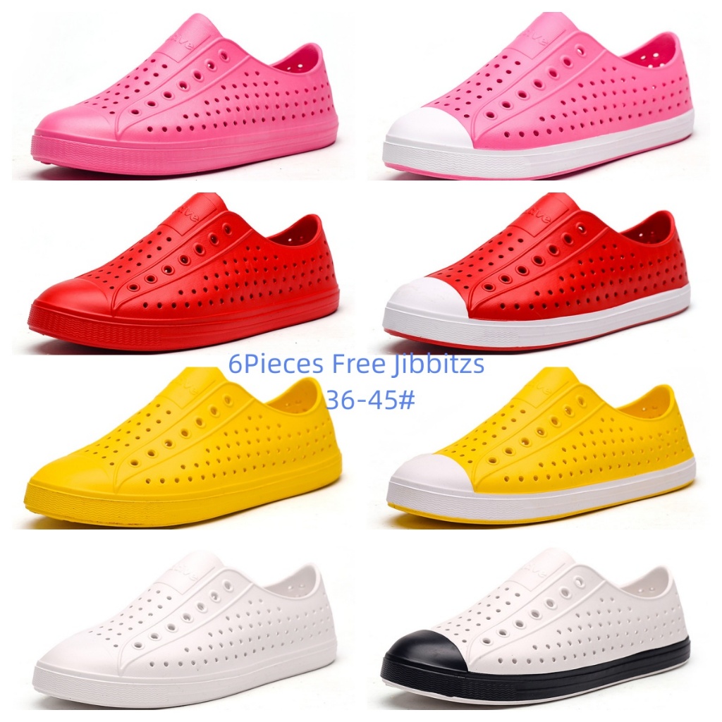 ขนาด 36-45 สีธรรมดา Wnc ผู้หญิง Nativ รองเท้า Unisex Mens รองเท้าแตะรองเท้าแตะกันน้ําสําหรับชาย Beac