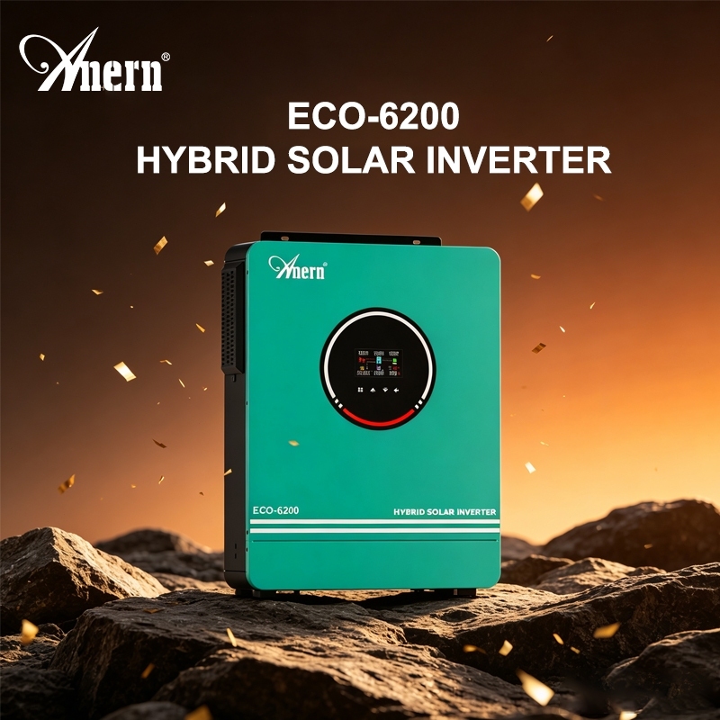 Anern 1600W 3000W 4200W 6200W Mppt Hybrid อินเวอร์เตอร์ Off Grid Inverter Pure Sine Wave 12 V 24 V 48 V 220 V Hybrid Solar Inverter