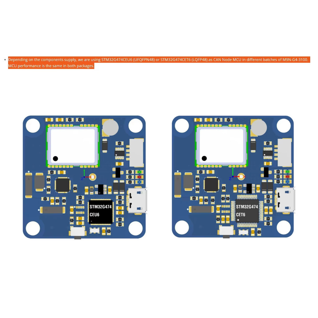 MATEKSYS M9N-G4-3100 DroneCAN GNSS โมดูล RM3100 เข็มทิศ NEO-M9N G474 CAN FD UART MSP Drone GPS
