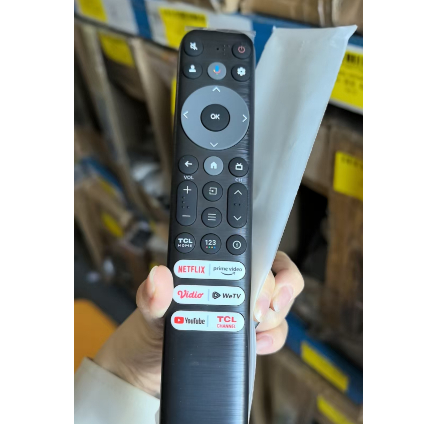 เหมาะสําหรับรีโมทคอนโทรลเสียงอัจฉริยะ TCL (รุ่น RC813 series) ใช้ได้กับสมาร์ททีวี TCL 4K/8K QLED และ