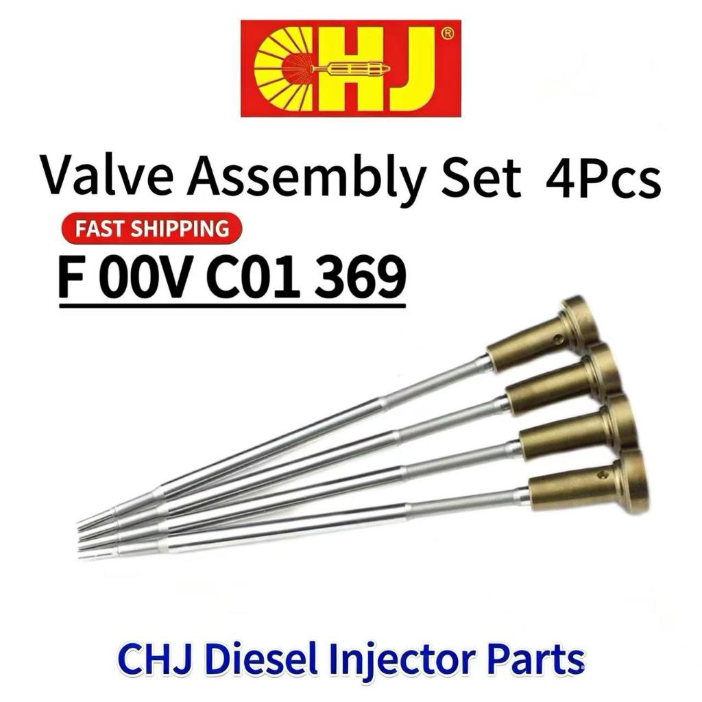 4PcsCHJ Common Track การใช้หัวฉีดควบคุมวาล์ว F 00V C01 369 เหมาะสําหรับ 0 445 110 325