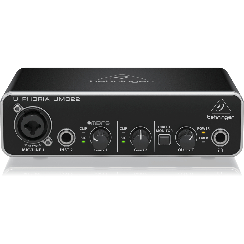 Behringer U-Phoria UMC22 อินเทอร์เฟซเสียง USB