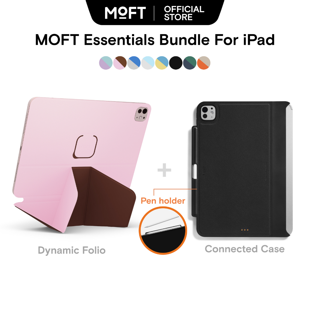 【Bundle】MOFT Dynamic Folio สําหรับ iPad Air 11 /13 & Pro 11/ 13 + เคสเชื่อมต่อพร้อมที่วางปากกาแบบโมด