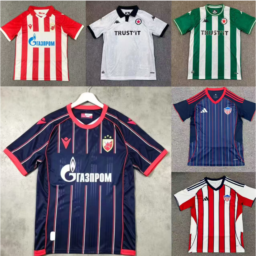 2026-27 เสื้อฟุตบอลผู้ชาย Barranquilla & Red Star & Lima League Home/Away S-4XL 1:1