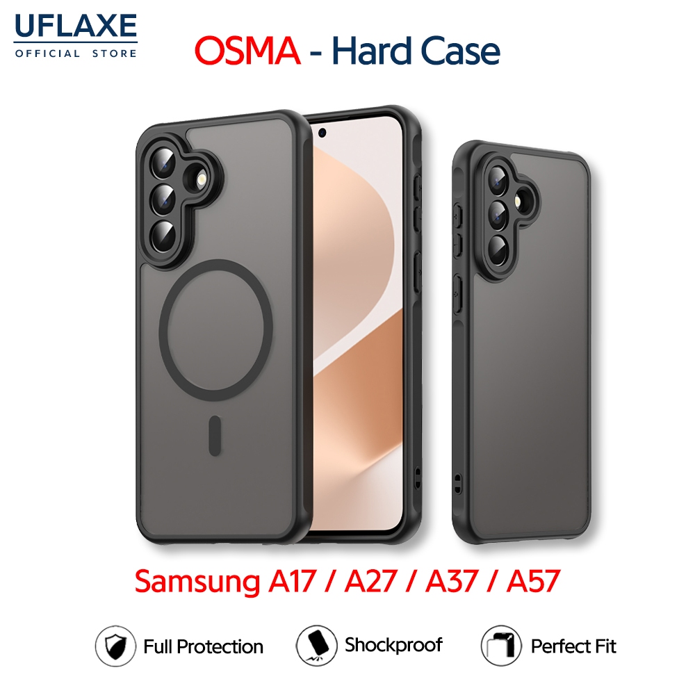UFLAXE OSMA - เคส Samsung Galaxy A57 / A17 / A27 / A37 5G - เคสแข็งกันกระแทก เคสโทรศัพท์ด้านป้องกันรอยนิ้วมือการปกป้องเต็มรูปแบบ