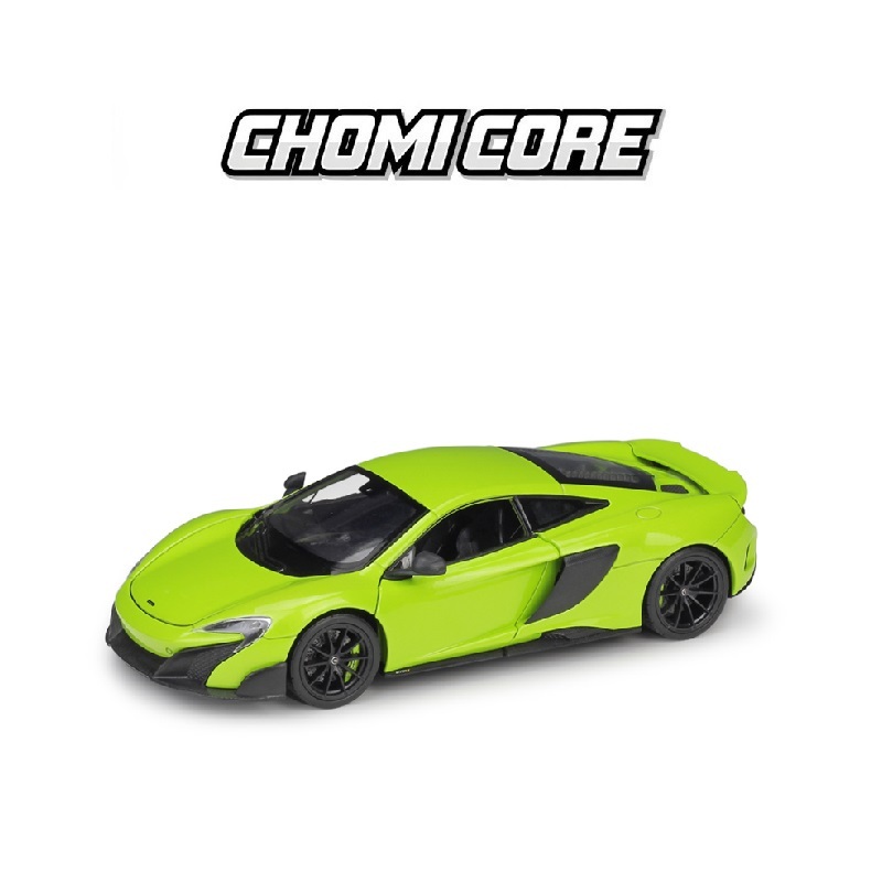 ✨1:24 McLaren 675LT WELLY Vehicle โมเดลรถยนต์จำลองขนาดเล็ก ของเล่นหล่อโลหะ