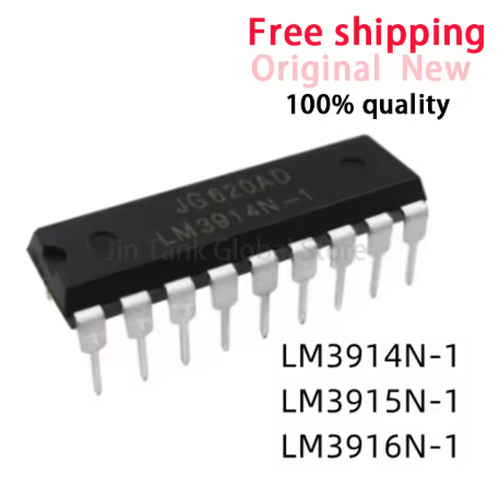 5PCS LM3914N-1 LM3915N-1 LM3916N-1 DIP LM3914N LM3915N LM3916N DIP18 LM3914 LM3915 LM3916 DIP-18 ยี่