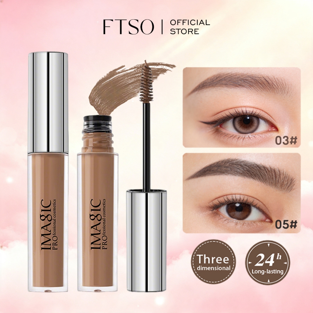 FTSO&IMAGIC Eyebrow Tint กันน้ํา Sweatproof Natural Matte Eyebrow Mascara พร้อมแปรง 5ML