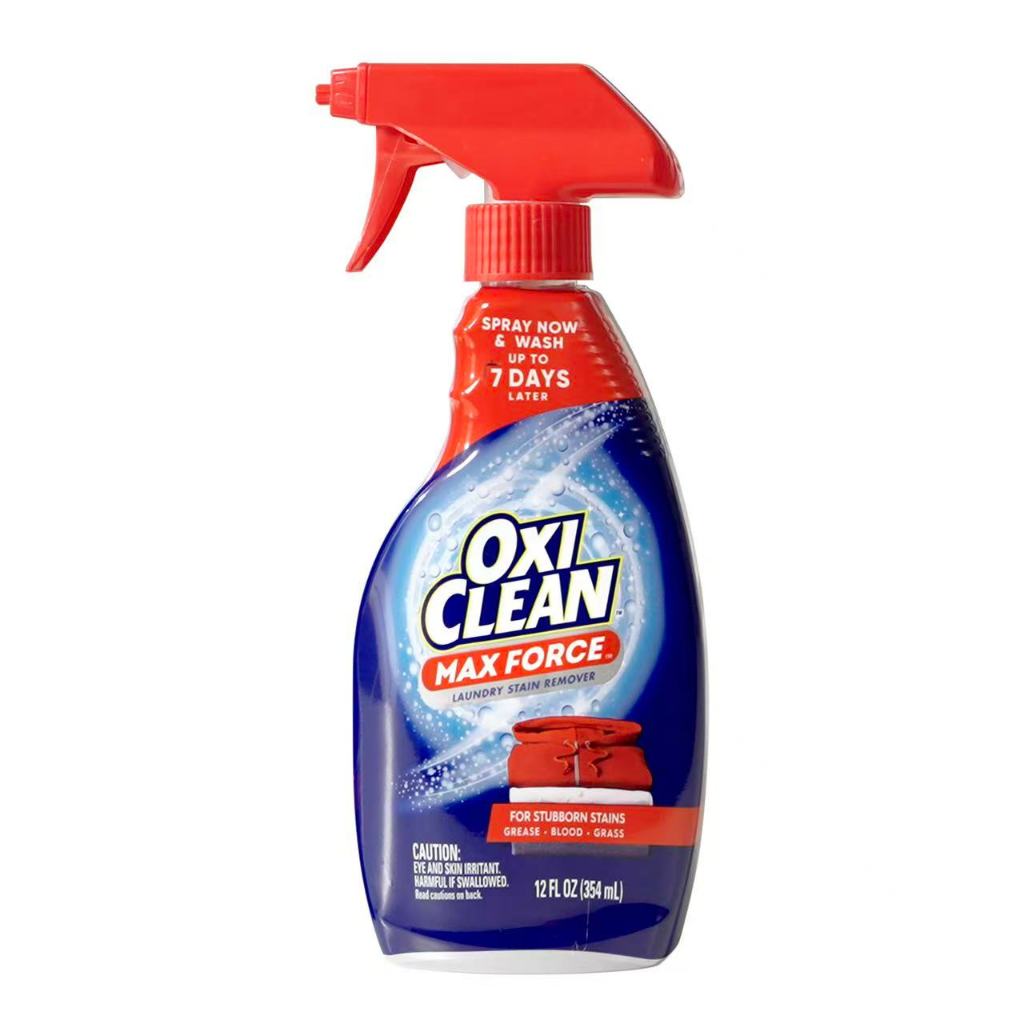 💪 OxiClean Max Force สเปรย์กำจัดคราบ 354ml ขจัดคราบมัน เลือด หญ้า ใช้กับผ้าทุกสี ปลอดภัย