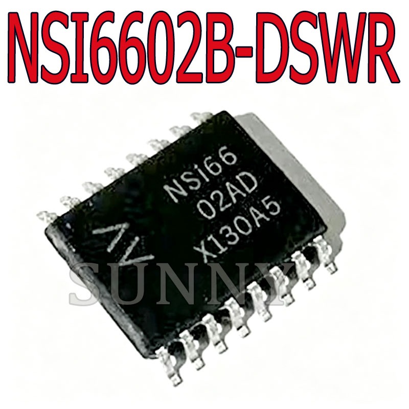 5 ~ 10PCS NSI6602AD NSI6602B-DSWR NSI6602BD การแยก IC Dual Channel Grille Extreme Drive