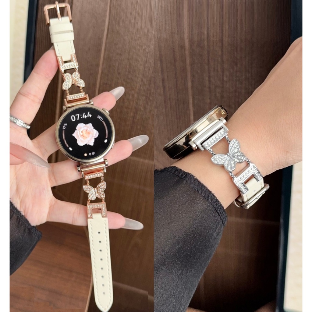 สายผีเสื้อสําหรับนาฬิกา Huawei GT 7 สาย Huawei Watch GT 6 / Huawei GT 5 / GT 4 สาย Soft Huawei GT7 /