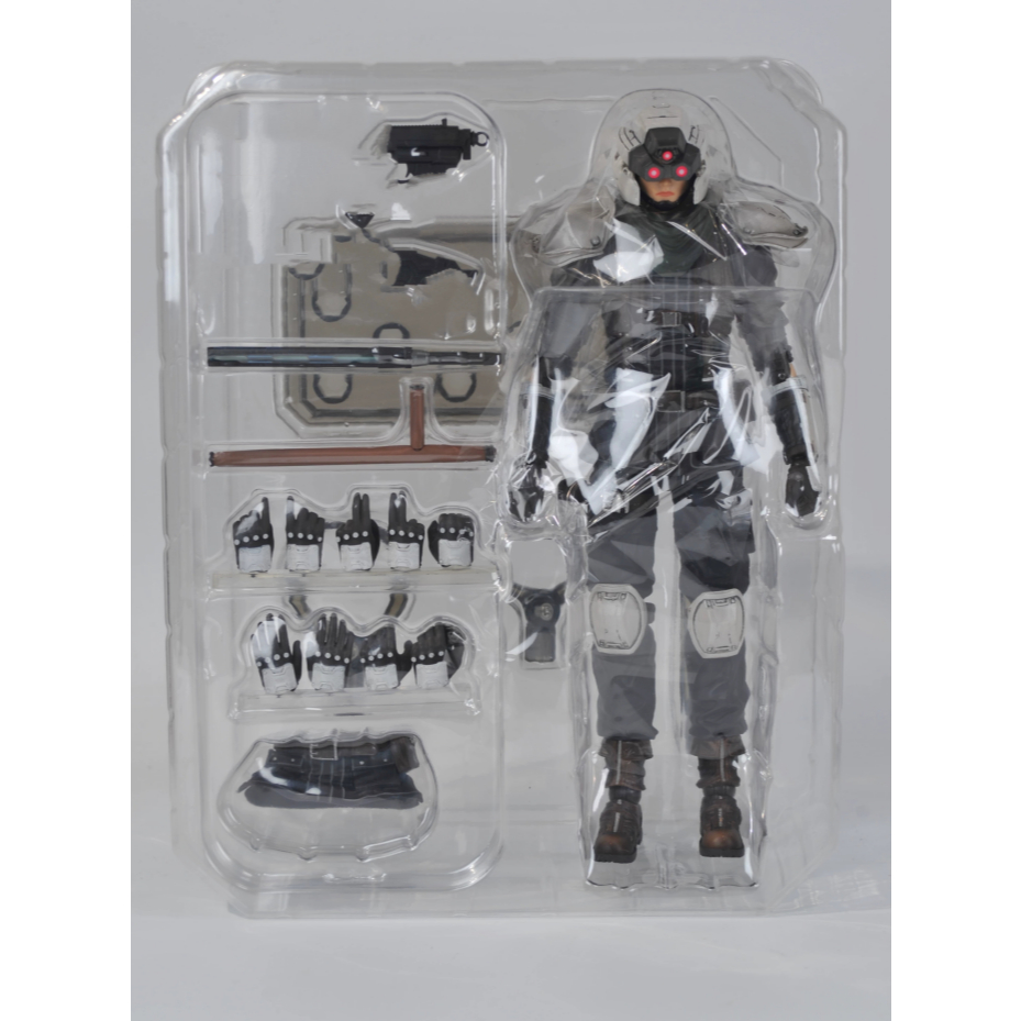 PlayArts Kai FF7 Remake Elite Motorcycle Guard B-type Green Scarf Action Figure