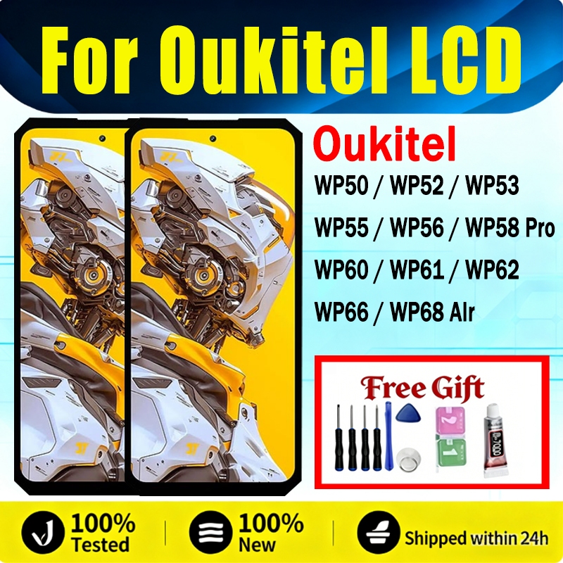 Oukitel WP50 WP52 WP53 WP55 WP56 WP60 WP58Pro จอแสดงผล LCD หน้าจอสัมผัสเปลี่ยน