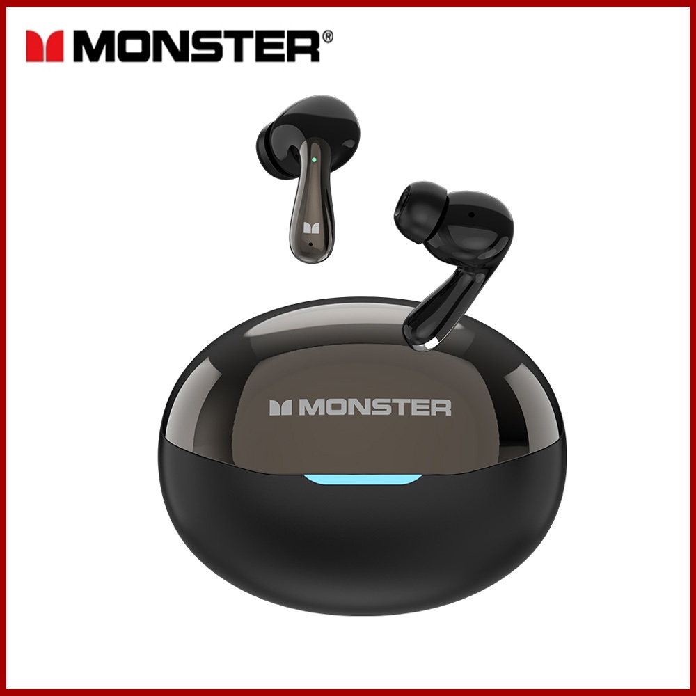 Monster HT22 หูฟังบลูทูธ Bluetooth 6.0 HD Call ลดเสียงรบกวน ปรับระดับเสียงเบสได้ Game Headset สำหรับ Android / iOS
