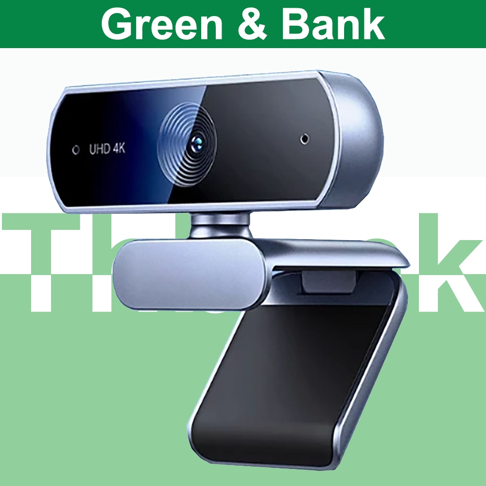 GREEN เว็บแคม USB 1080P/2K/4K HD เว็บแคมขนาดเล็กสําหรับคอมพิวเตอร์แล็ปท็อปกล้องเว็บไมโครโฟนคู่
