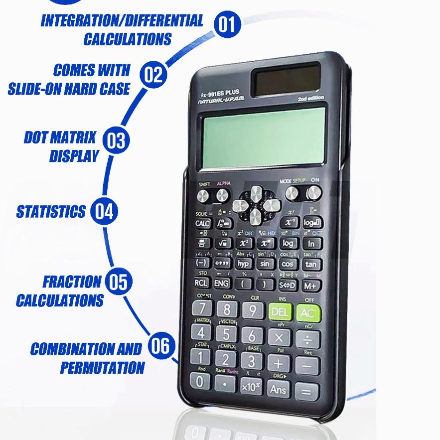 เครื่องคิดเลข  FX-991EX FX-991 ES Student Function เครื่องคิดเลขวิทยาศาสตร์ New Edition Professional