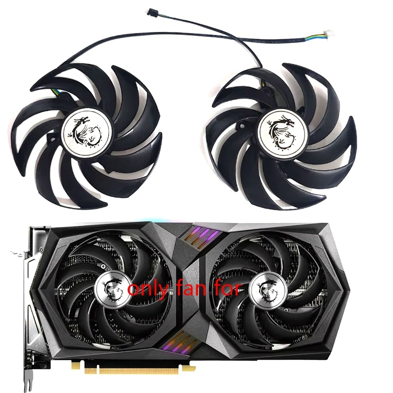 4PIN PLD10010S12HH การ์ดพัดลมระบายความร้อนสําหรับ MSI RTX 3060TIRTX 3060RTX 3050MSI RX 6700XTRX 6600