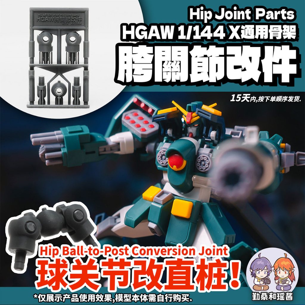 Qinsang และ Yaojiang HG 1/144 Leopard GT-9600 อะไหล่เปลี่ยนการพิมพ์ 3D