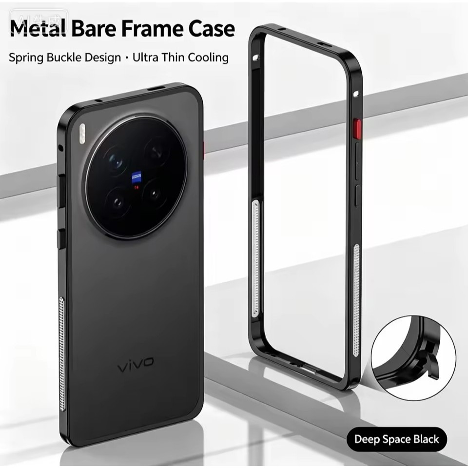 Ultra ThinกรอบอลูมิเนียมกันชนโลหะสําหรับVIVO X200 X300 Ultra Pro X300s X200s X200FE X300E X300FE Y30