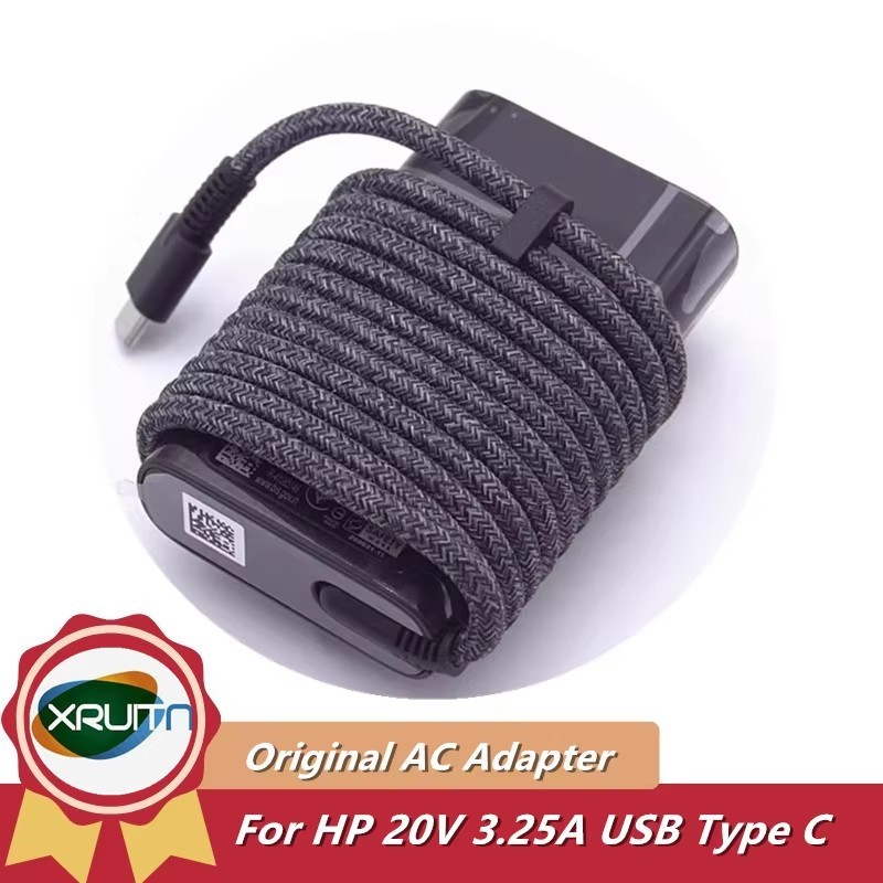 ของแท้ 65W USB Type C 20V 3.25A L04540-002 L04650-850 TPN-LA12 TPN-CA06 AC Power Adapter Charger สํา