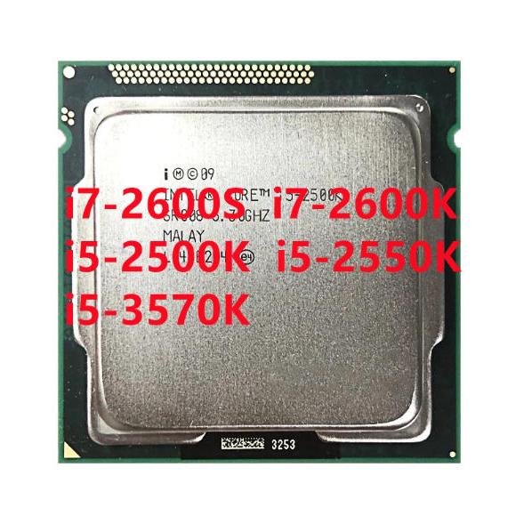 I7-2600S i7-2600K i5-2500K i5-550K i5-3570K Quad Core CPU โปรเซสเซอร์ LGA1155 ใหม่ล่าสุด