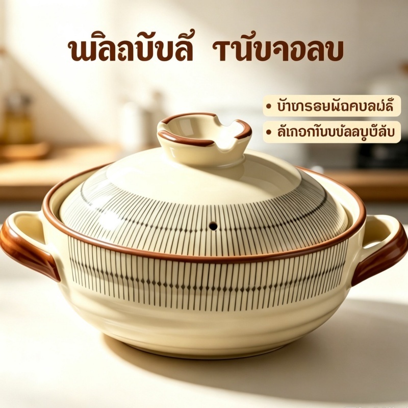 วัสดุเซรามิกทรายหม้อครัวเรือนหม้อดินเซรามิกหม้อญี่ปุ่นเหมาะสําหรับเตาแก๊ส/เตาถ่านสามขนาดเหมาะสําหรับโจ๊กและซุปทนอุณหภูมิสูงจัดส่งในวันเดียวกัน