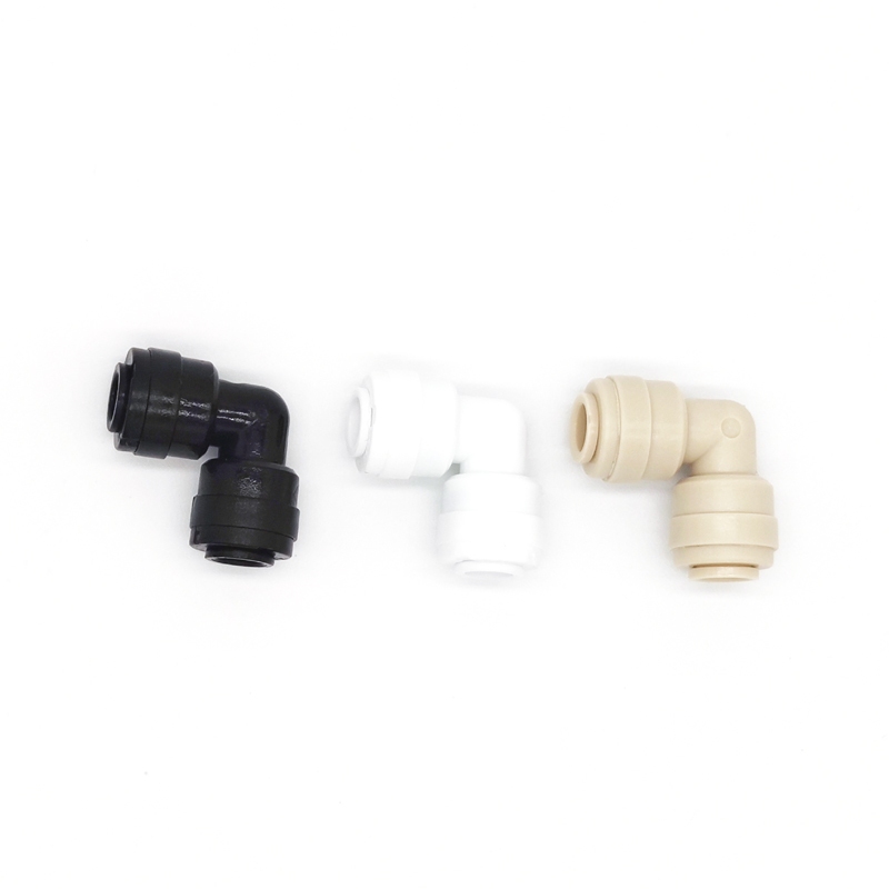1/4 OD PE TUBE Quick Connector RO Water Reverse Osmosis Aquarium System Connector L Fitting