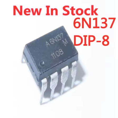5 ชิ้น/ล็อต 6N137 A6N137 DIP-8 Optocoupler Isolator Logic เอาต์พุตในสต็อกใหม่ IC