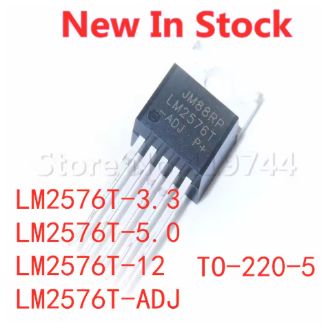 5 ชิ้น/ล็อต LM2576T-3.3 LM2576T-5.0 LM2576T-12 LM2576T-ADJ LM2576T TO-220-5 Switching Regulators ในส