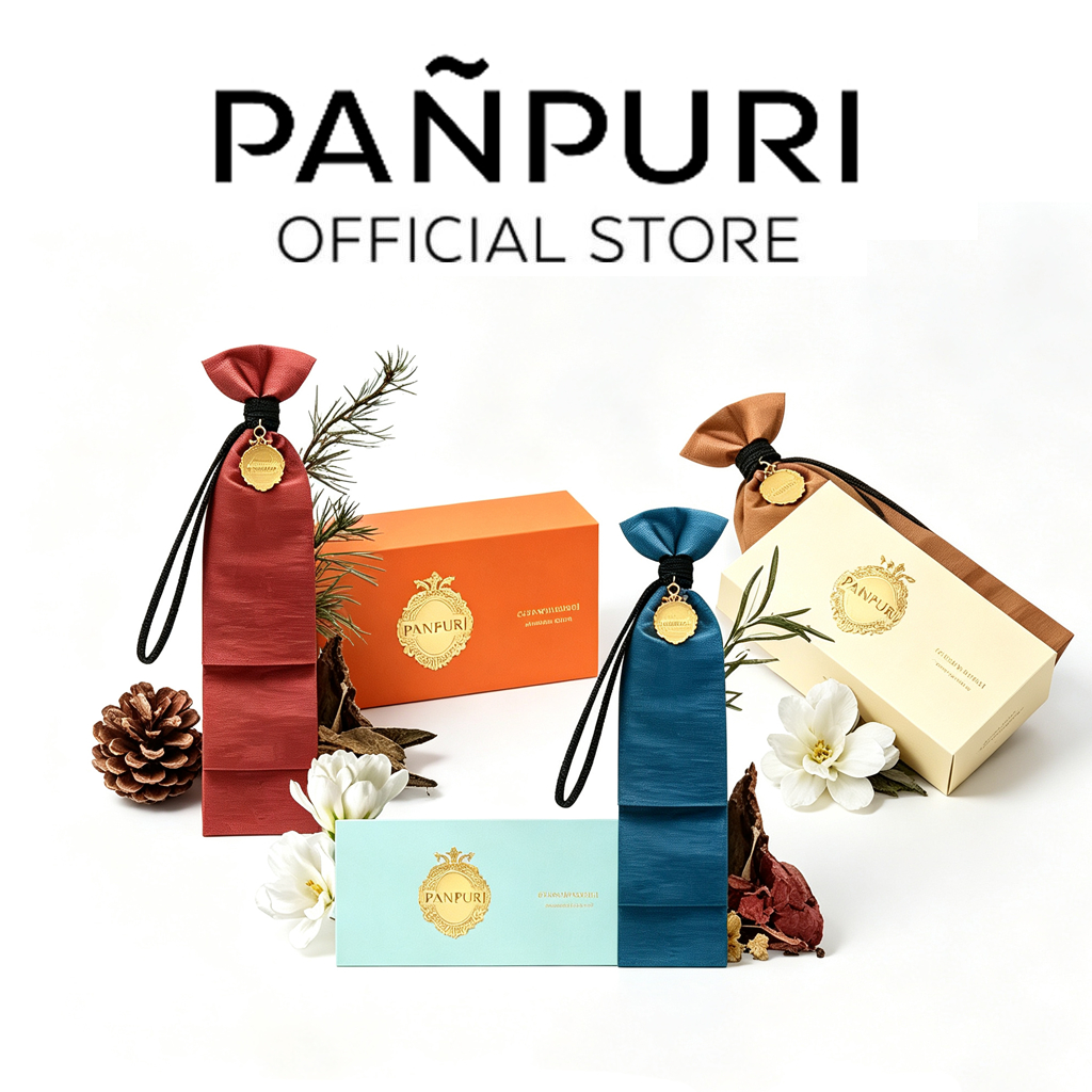 PANPURI Essential Oil Aromatherapy Bag Car Wardrobe Fragrance Bag 40G （CLOUDWALKER/CEDRUS ASCENT/AMBARA NECTAR）