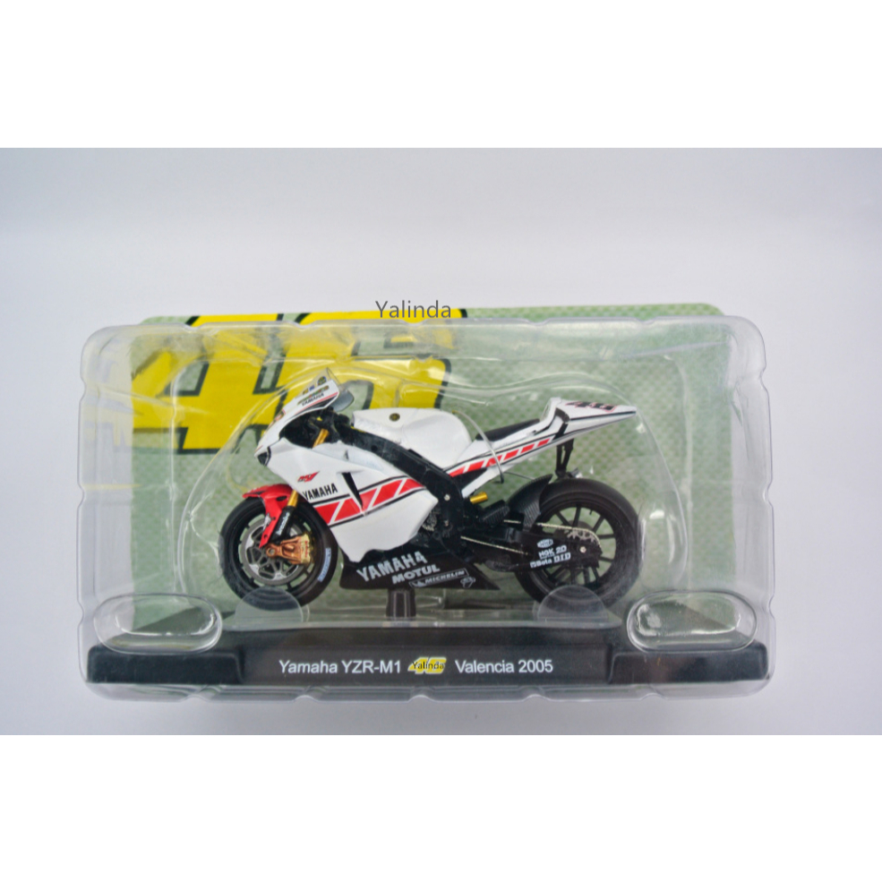 46 1:18 มอเตอร์ไซค์ GP Yamaha YZR-M1 Valencia 2005