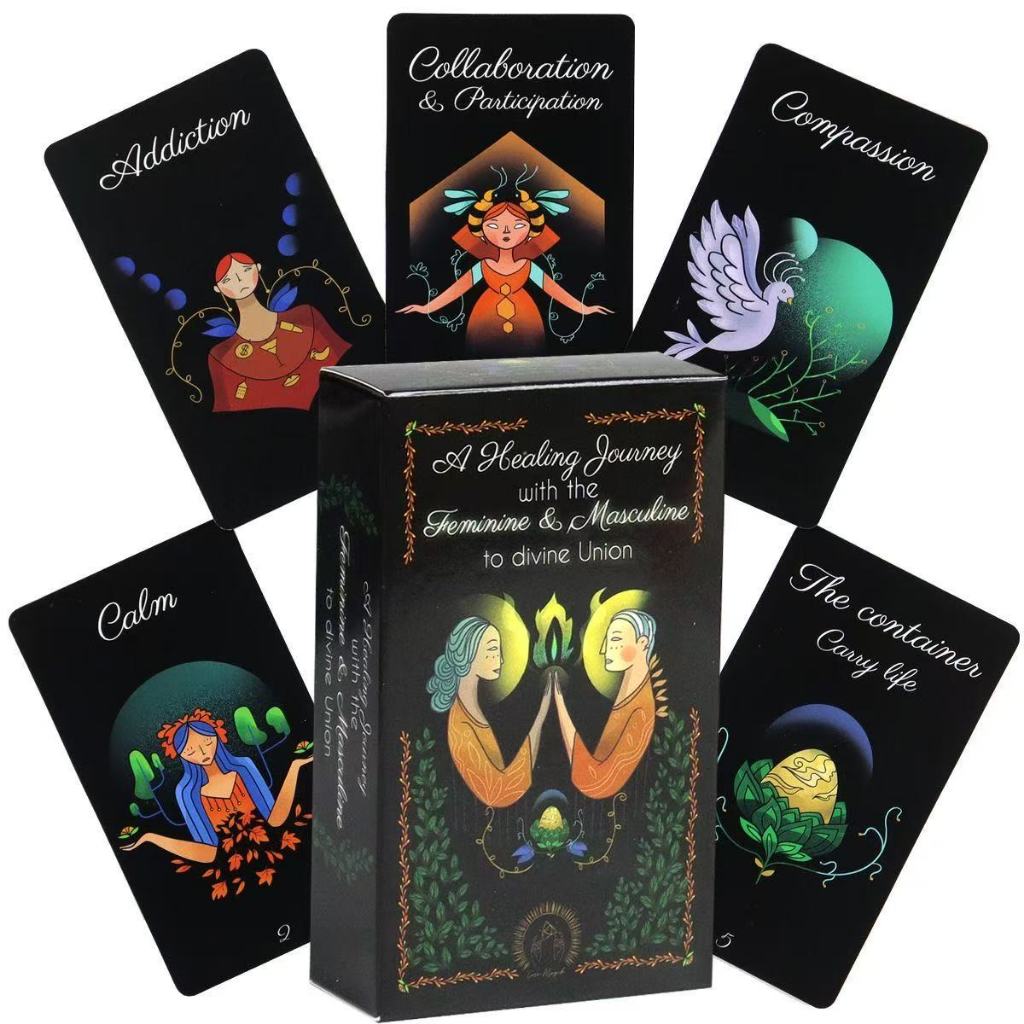 10.3 * 6 ซม. Healing Journey Tarot การ์ดภาษาอังกฤษเกมกระดานเกม A Healing Journey