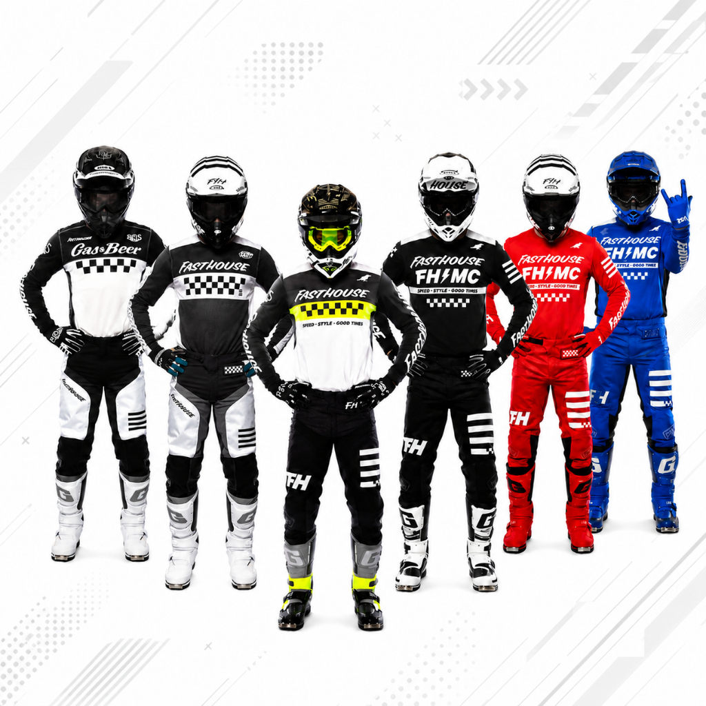 FASTHOUSE Motocross Jersey Pants Set MX Enduro Dirt Bike Off Road Motorcycle Riding Gear S-XXL