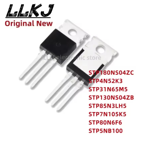 1-5PCS STP180NS04ZC STP4N52K3 STP31N65M5 STP130NS04ZB STP85N3LH5 STP7N105K5 STP80N6F6 STP5NB100 TO22