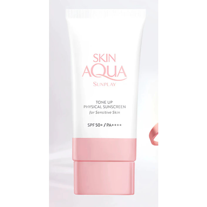 Skin Aqua Sunplay Tone Up Physical Sunscreen SPF50+ PA++++ สําหรับผิวแพ้ง่าย
