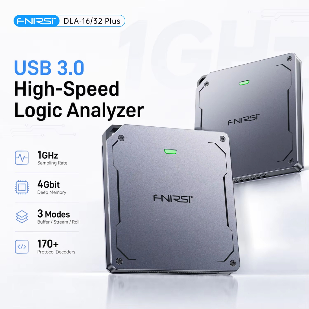 ⭐⭐⭐FNIRSI USB Logic Analyzer 16/32 ช่อง USB3.0 Protocol Debug Protocol ถอดรหัสซอฟต์แวร์ 1GHz ตัวอย่า