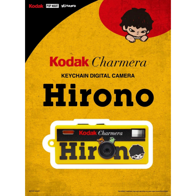 ใหม่เอี่ยมพร้อมสต็อก Hirono Hirono x Kodak CHARMERA พวงกุญแจกล้องดิจิตอล