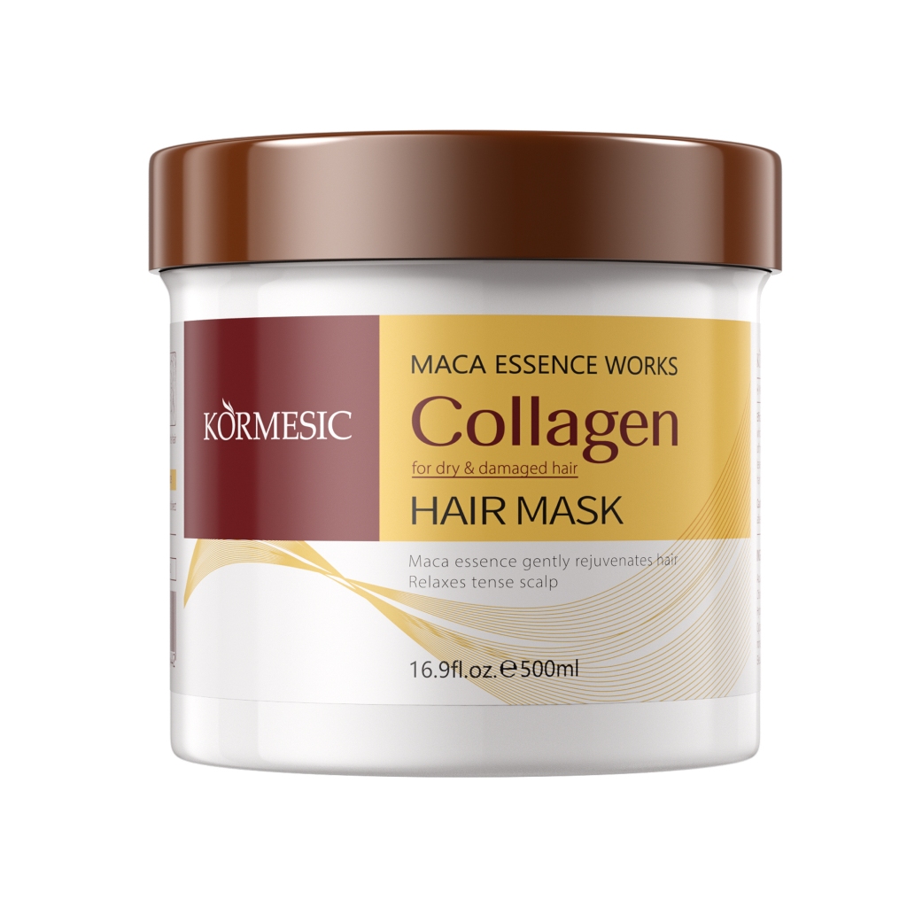 มาส์กผมคอลลาเจน รีแพร์ ดราย ปรับปรุง Frizz No-Steam Baked Ointment Essence Hair Mask