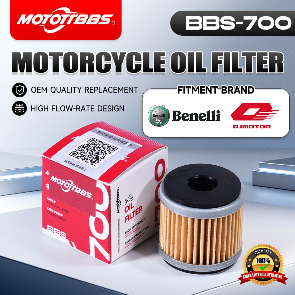 กรองน้ํามันรถแข่ง BBS-700 สําหรับ Benelli TNT25/Leonncino 250/TRK251,QJ SRV 250