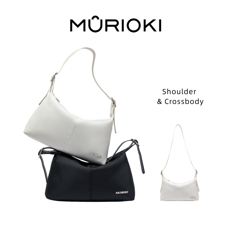 MURIOKI-Jade กระเป๋า Hobo สำหรับผู้หญิงที่มีสายไหล่ปรับได้ G1043(31*10*20CM)