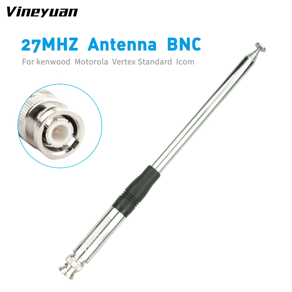 TX-56130 ซม./51.18 นิ้ว 27MHz BNC ชายเชื่อมต่อวิทยุเสาอากาศ 27Mhz CB วิทยุเสาอากาศยาว