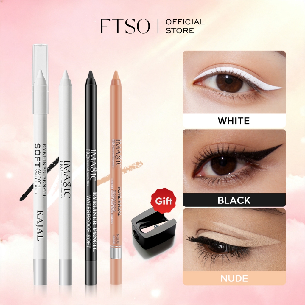 FTSO&IMAGIC ปากกาเจลอายไลเนอร์กันน้ําเม็ดสีสูง Smooth Drawing Eye Liner แต่งหน้าแบบพกพา